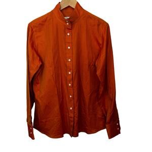 Marigold Riding Apparel Equestrian Button Up Shirt Womens Size 16 Vibrant Orange